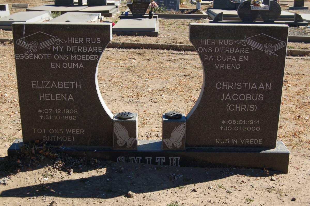 SMITH Christiaan Jacobus 1914-2000 &amp; Elizabeth Helena 1905-1992