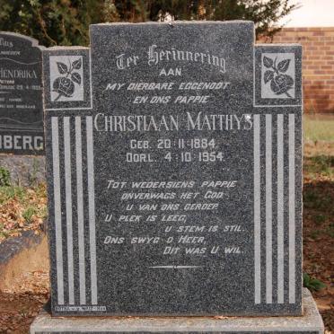 STIMIE Christiaan Matthys 1884-1954