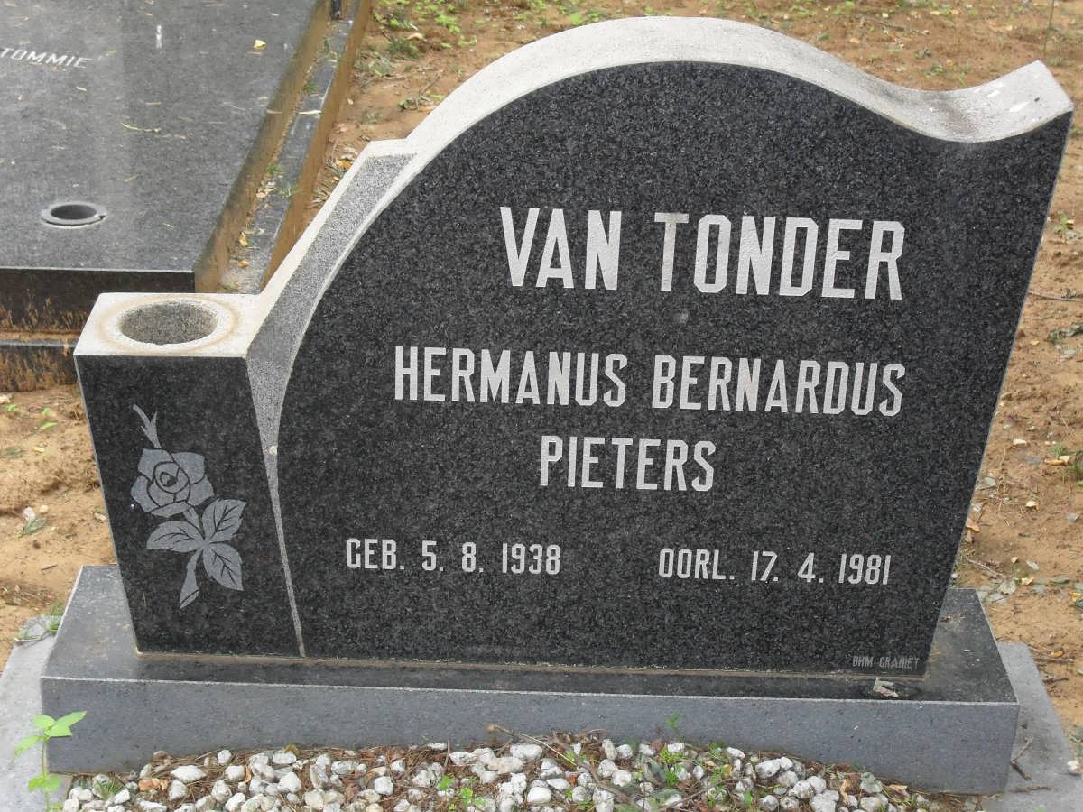 TONDER Hermanus Bernardus Pieters, van 1938-1981
