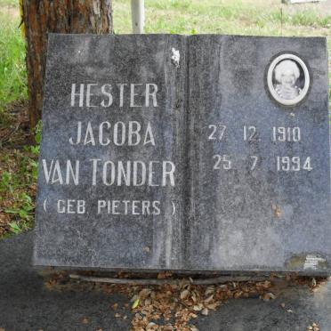 TONDER Hester Jacoba, van nee PIETERS 1910-1994