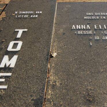 TOME Joseph Elias 1925-1992 &amp; Anna Elizabeth DENNER 1928-