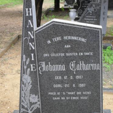 THERON Johanna Catharina 1907-1987