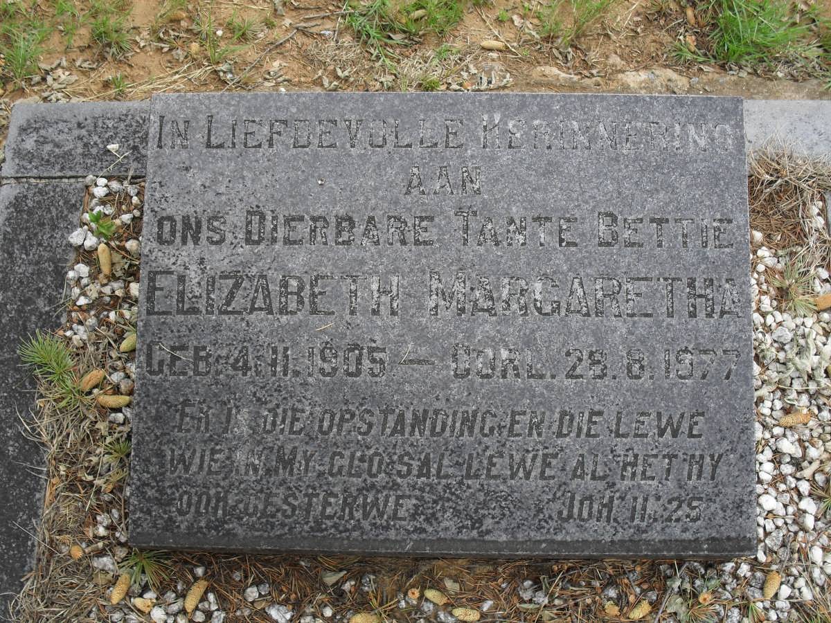 ? Elizabeth Margaretha 1905-1977