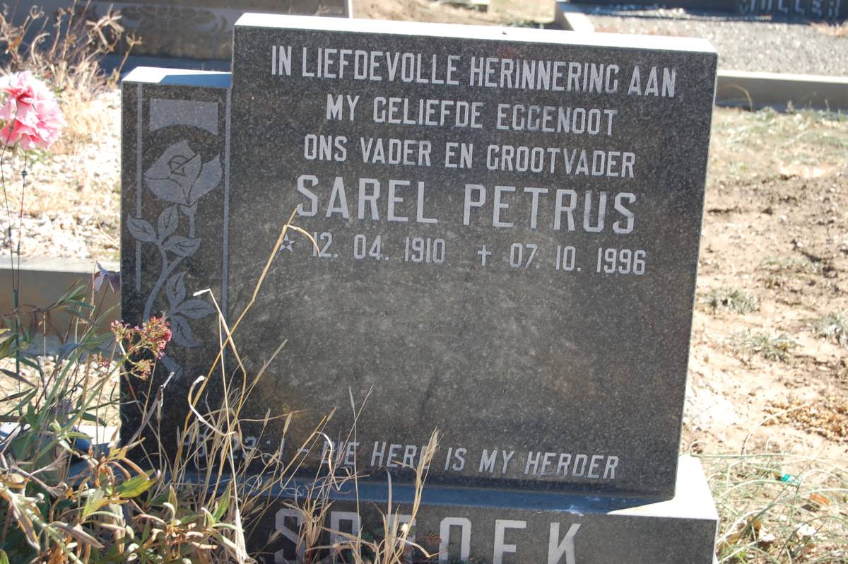 ?SBROEK Sarel Petrus 1910-1996
