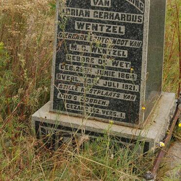 WENTZEL Adrian Gerhardus 1864-1921