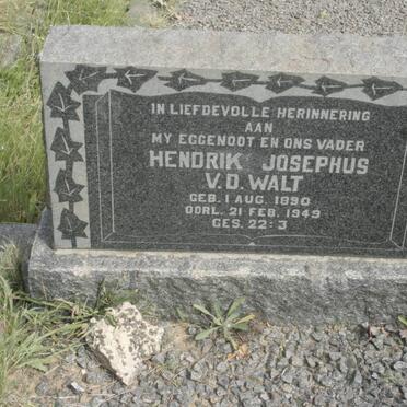 WALT Hendrik Josephus, v.d. 1890-1949