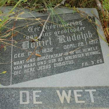 WET Daniel Rudolph, de 1832-1912