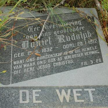 WET Daniel Rudolph, de 1832-1912