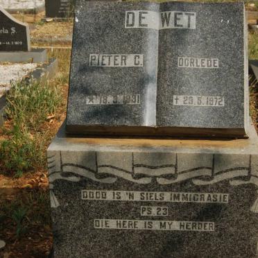 WET Pieter C., de 1?31-1972