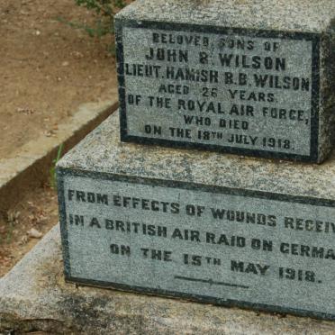 WILSON Hamish R.B. -1918 