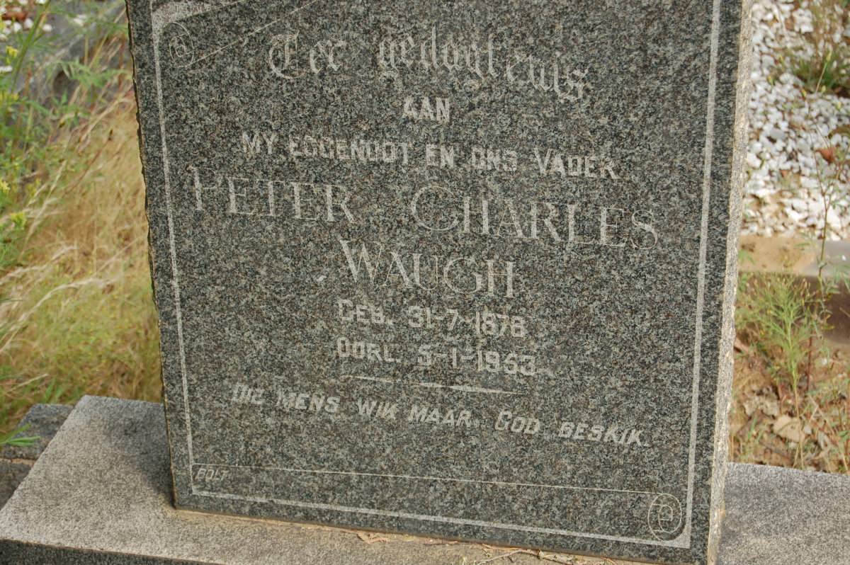 WAUGH Peter Charles 1878-1953