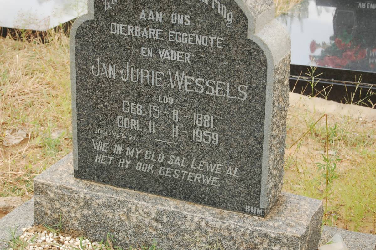 WESSELS Jan Jurie 1881-1959