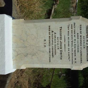 ROBINSON H.J. -1900 :: SMITH John -1900