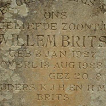 BRITS Willem 1927-1928
