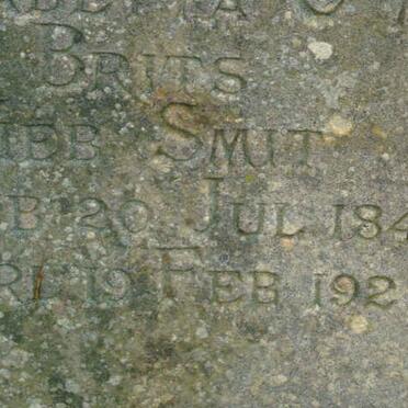 BRITS Elisabetta C.M. nee SMIT 1842-1922 