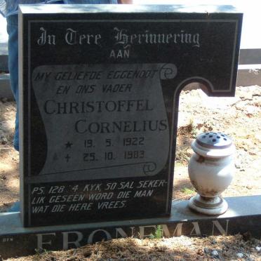 FRONEMAN Christoffel Cornelius 1922-1983