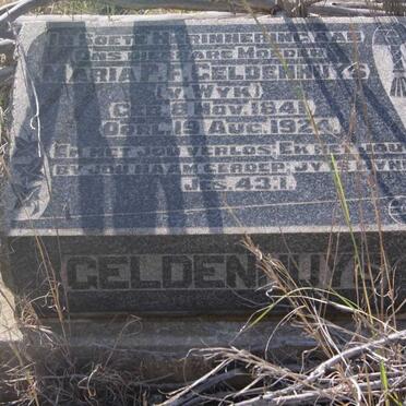 GELDENHUYS Maria P.F. nee VAN WYK 1841-1924