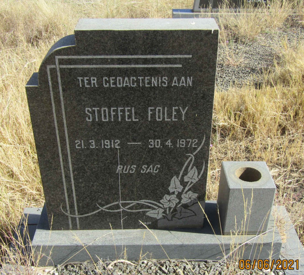 FOLEY Stoffel 1912-1972
