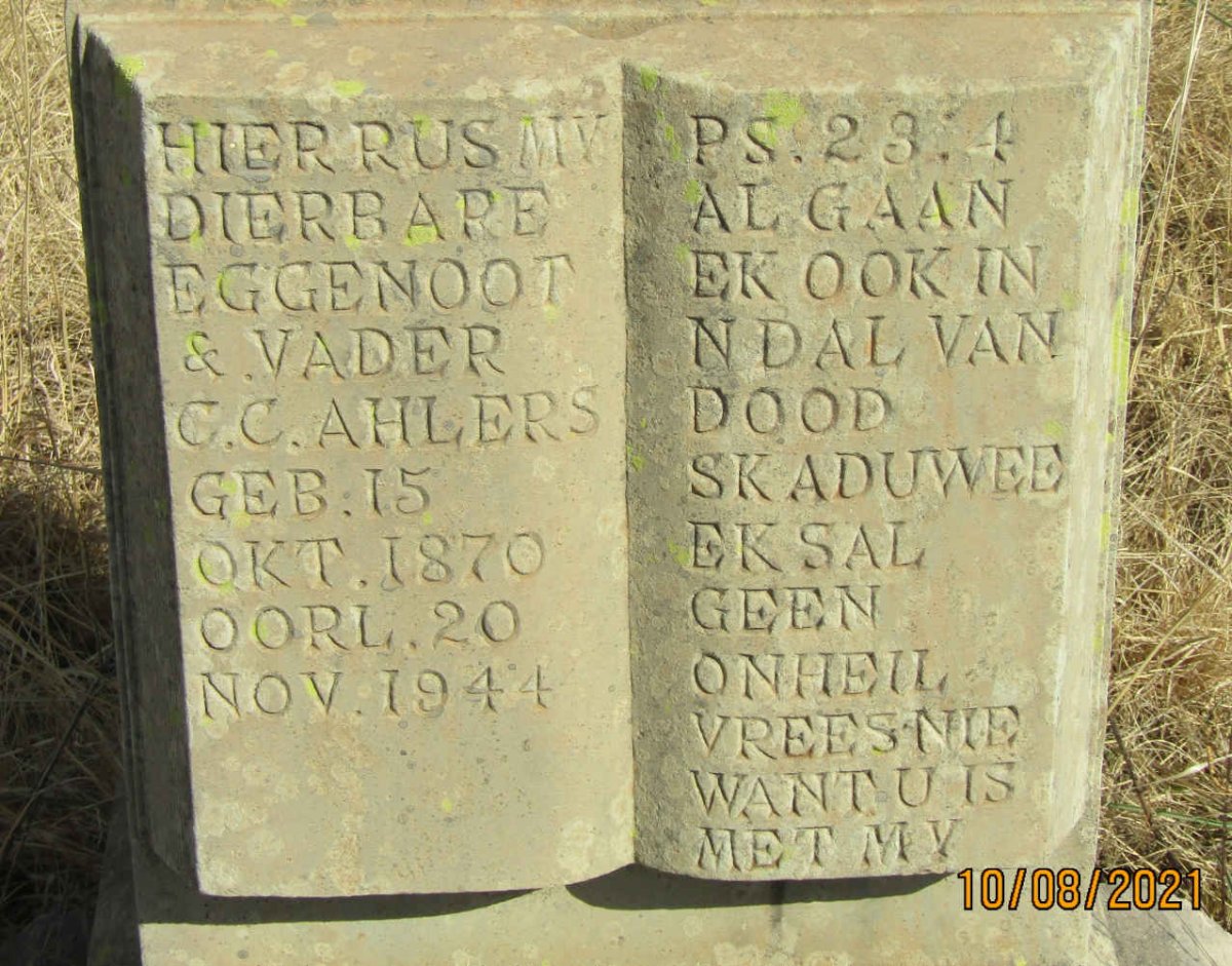 AHLERS C.C. 1870-1944