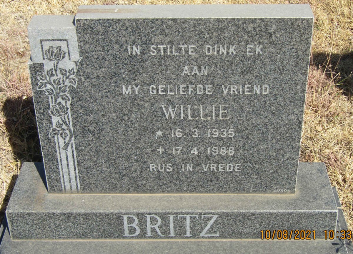 BRITZ Willie 1935-1988