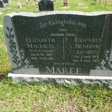 MAREE Casparus Hendrik Jacobus 1863-1953 &amp; Elizabeth Magrieta PIENAAR 1862-1951