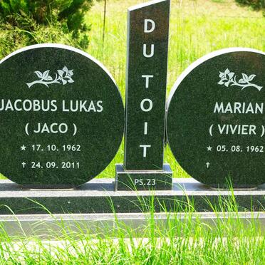 TOIT Jacobus Lukas, du 1962-2011 &amp; Marian VIVIER 1962-