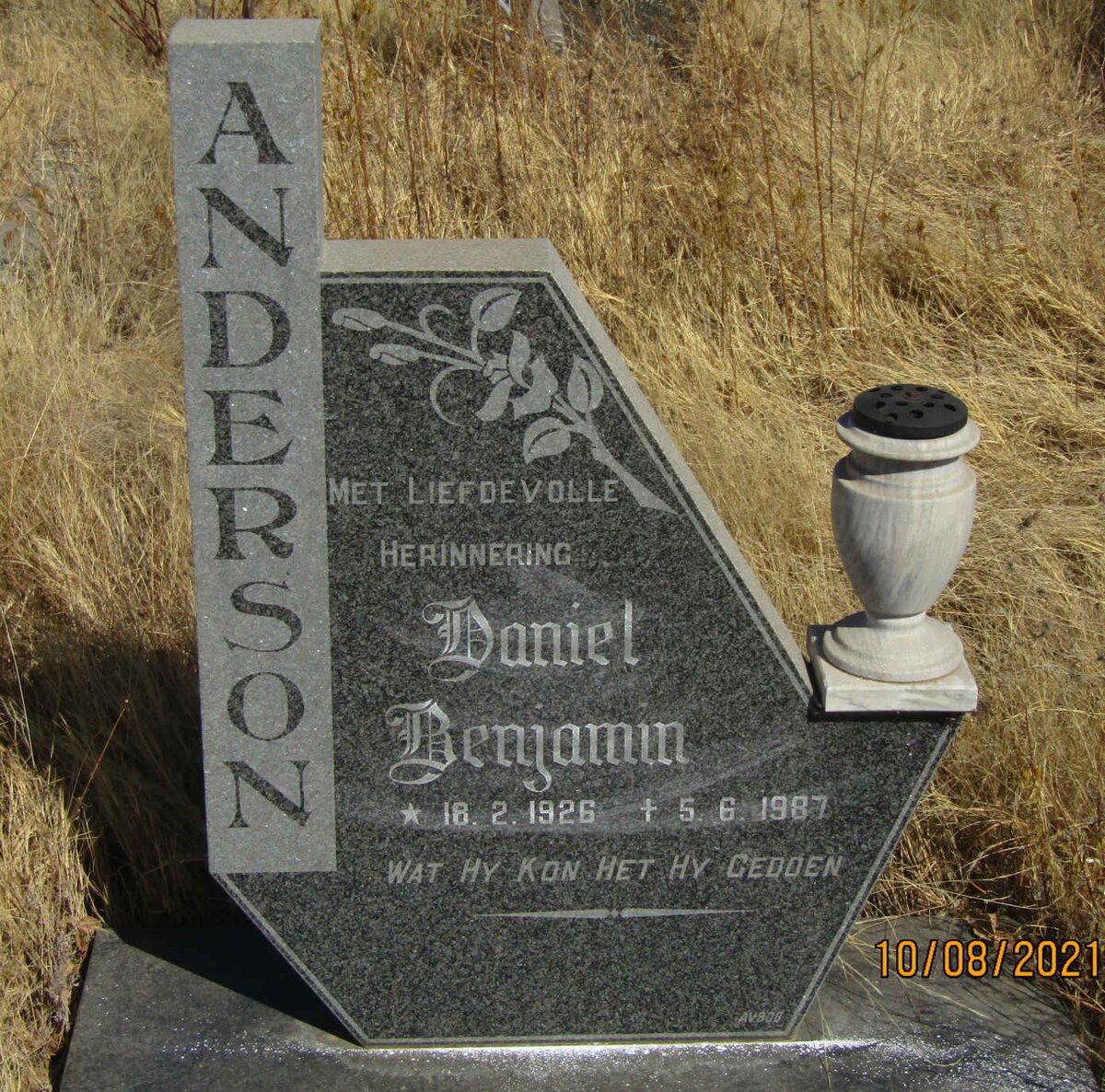ANDERSON Daniel Benjamin 1926-1987