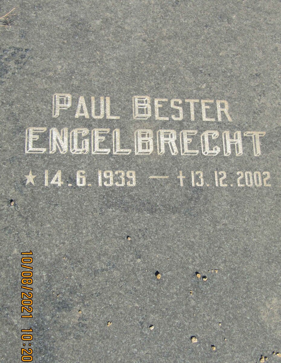 ENGELBRECHT Paul Bester 1939-2002