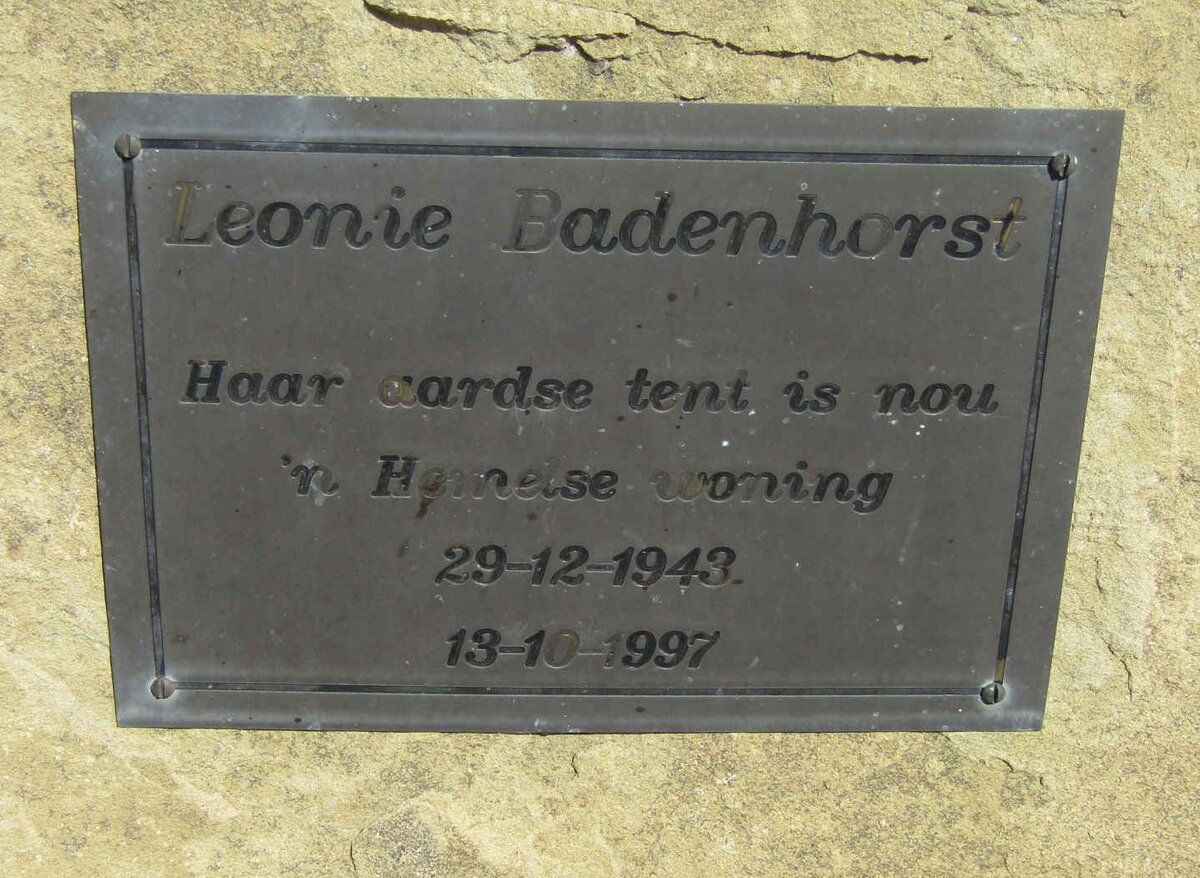 BADENHORST Leonie 1943-1997