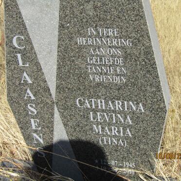 CLAASENS Catharina Levina Maria 1945-2010