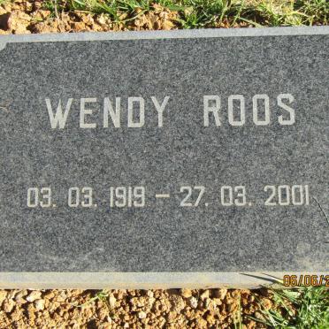 ROOS Wendy 1919-2001