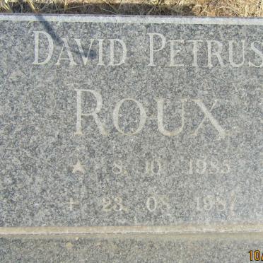 ROUX David Petrus 1985-1987