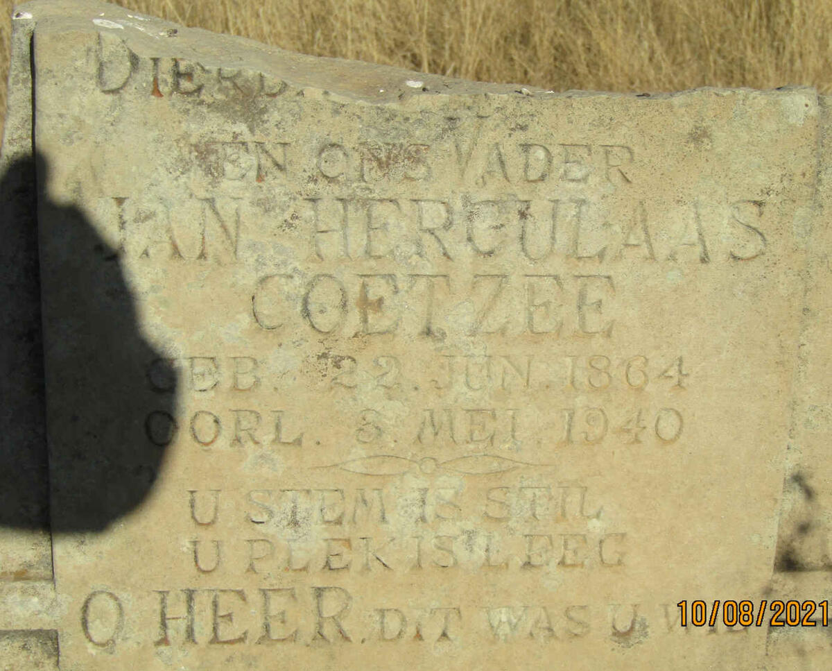 COETZEE Jan Herculaas 1864-1940