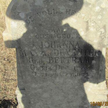 DEVENTER Johanna M.C. nee BERTRAM 1876-1934
