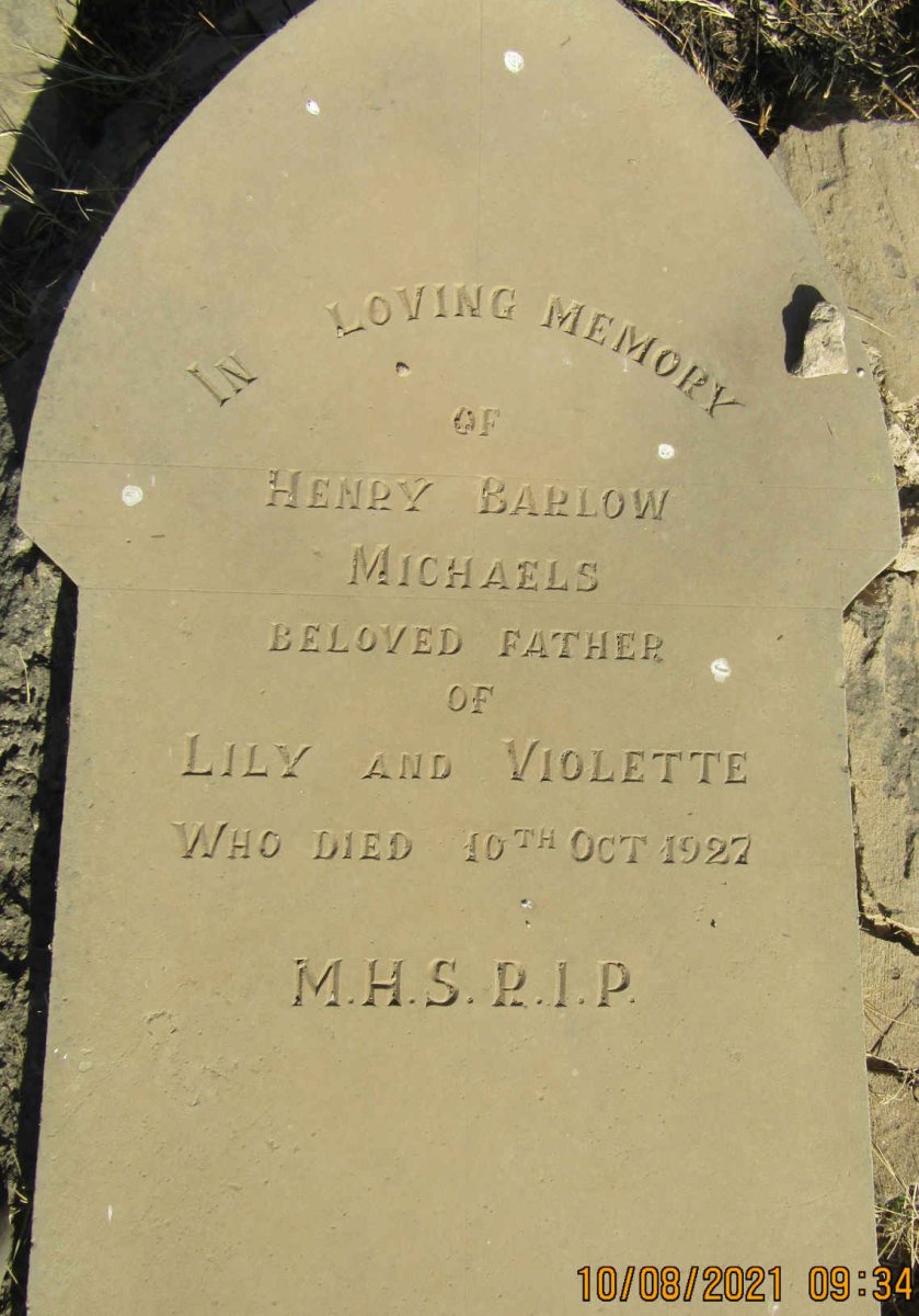 MICHAELS Henry Barlow -1927