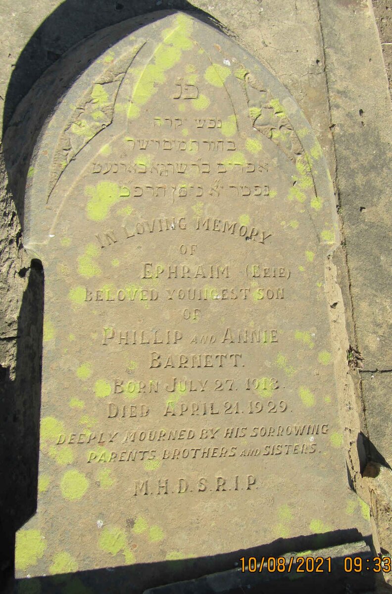 BARNETT Ephraim 1918-1929