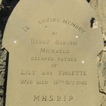 MICHAELS Henry Barlow -1927