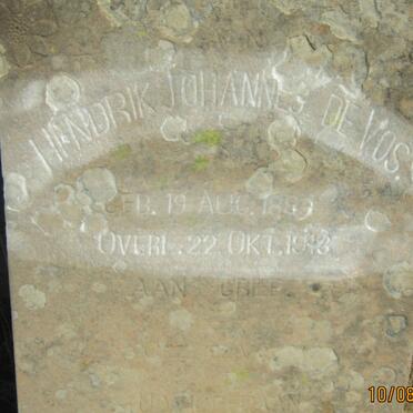 VOS Hendrik Johannes, de 188?-1918