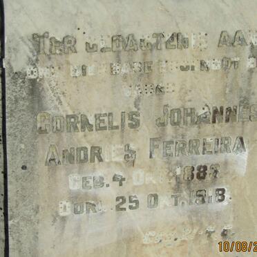 FERREIRA Cornelis Johannes Andries 1883-1918
