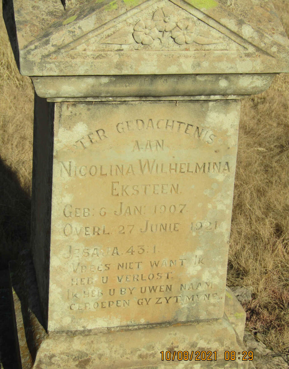 EKSTEEN Nicolina Wilhelmina 1907-1921