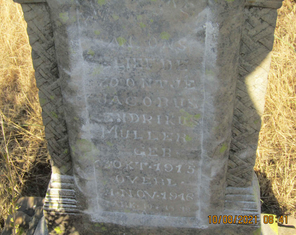 MULLER Jacobus Hendrikus 1915-1916