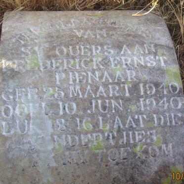PIENAAR Frederik Ernst 1940-1940