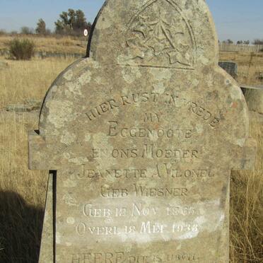 VILONEL Jeanette A. nee WIESNER 1865-1933