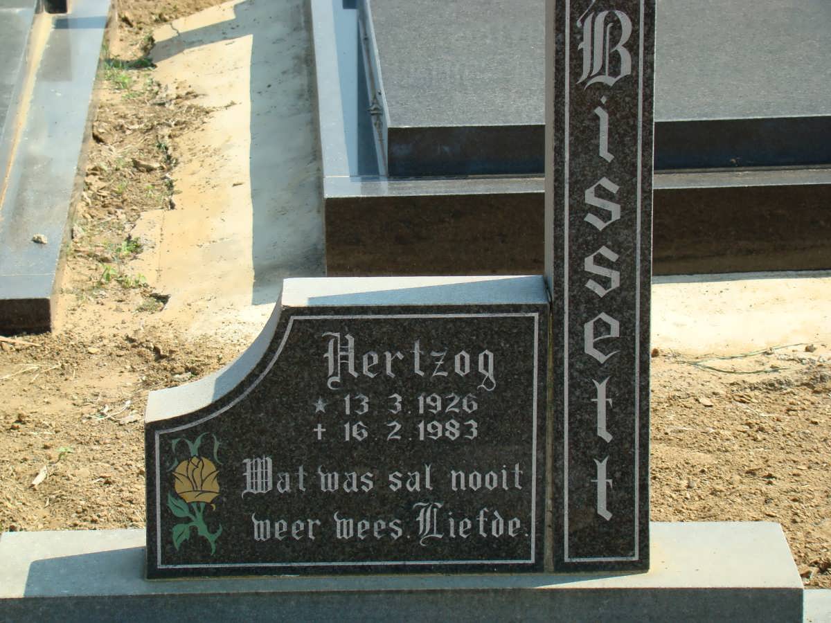 BISSETT Hertzog 1926-1983