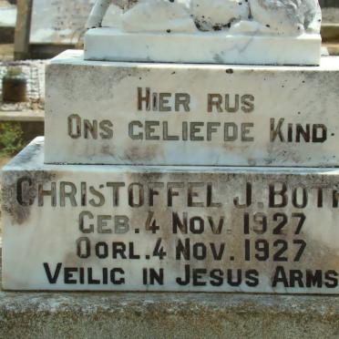 BOTHA Christoffel J. 1927-1927