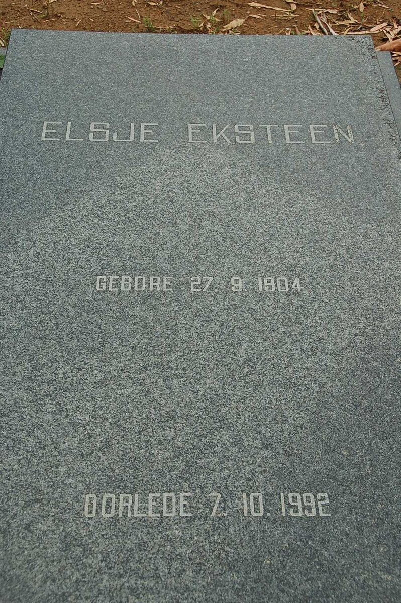 EKSTEEN Elsje 1904-1992