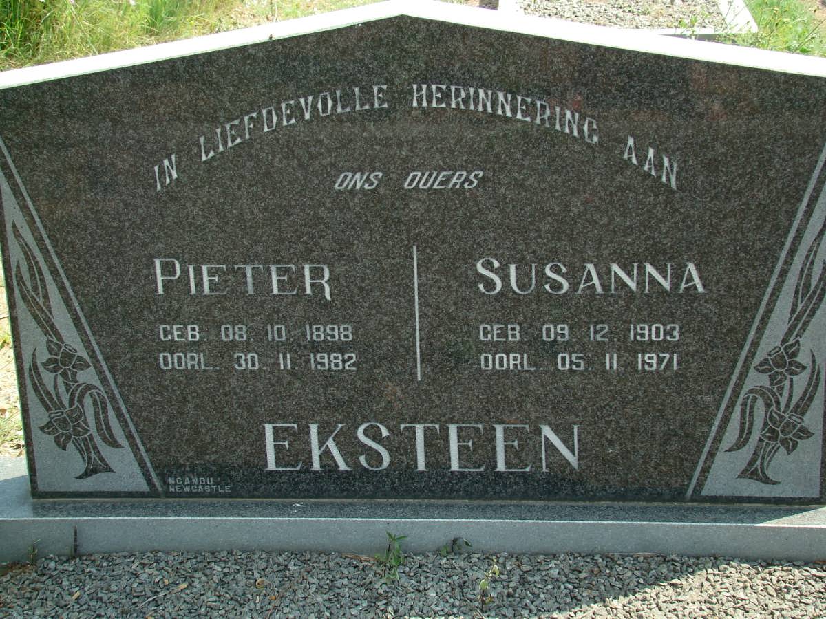 EKSTEEN Pieter 1898-1982 &amp; Susanna 1903-1971