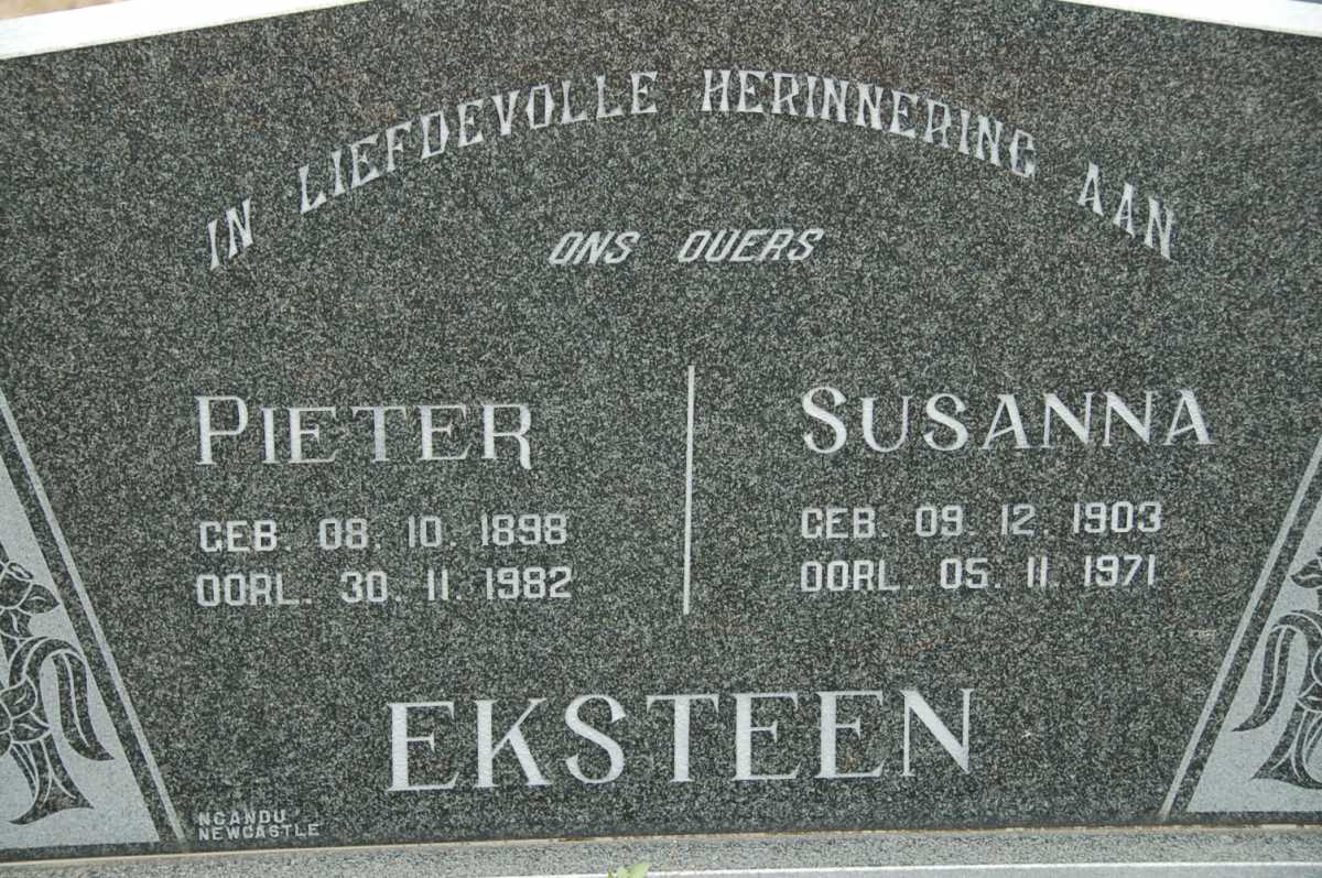 EKSTEEN Pieter 1898-1982 &amp; Susanna 1903-1971