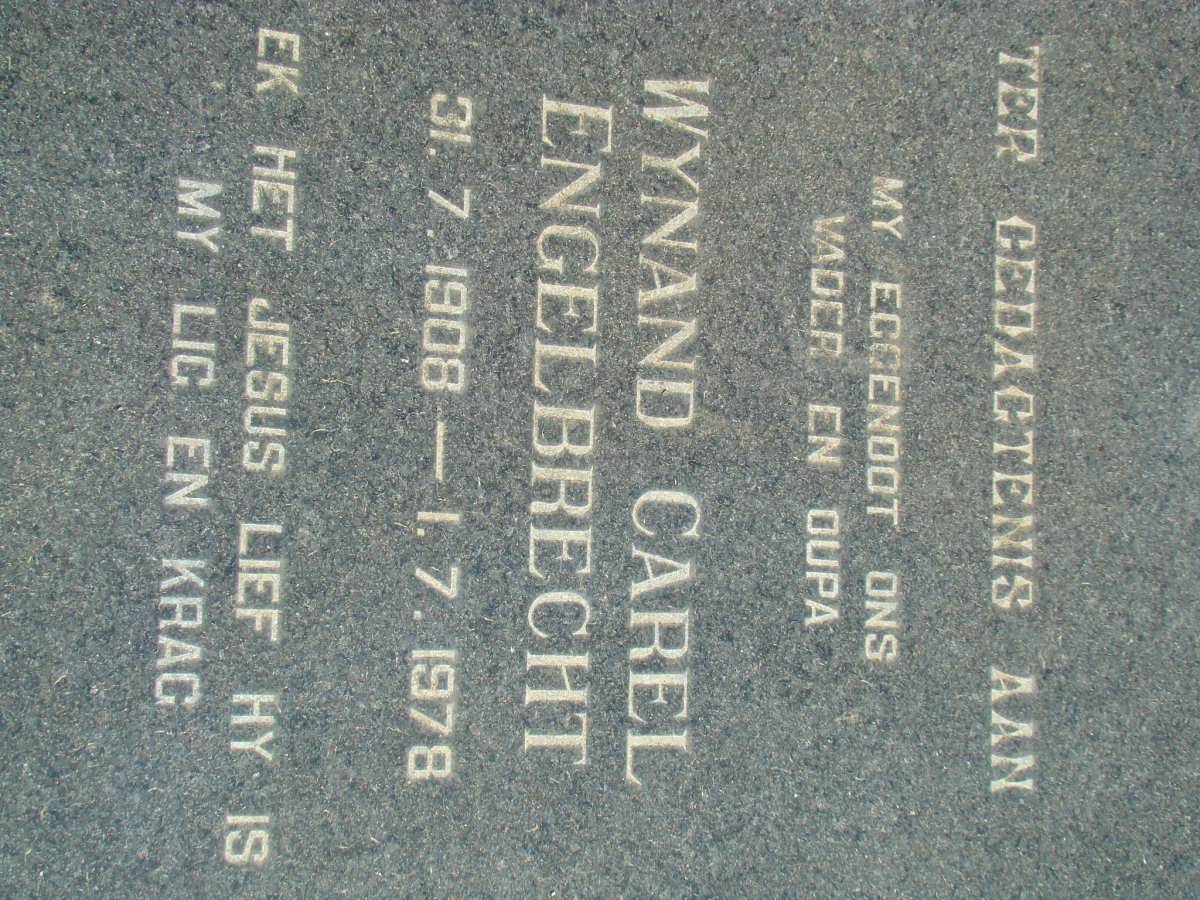 ENGELBRECHT Wynand Carel 1908-1978