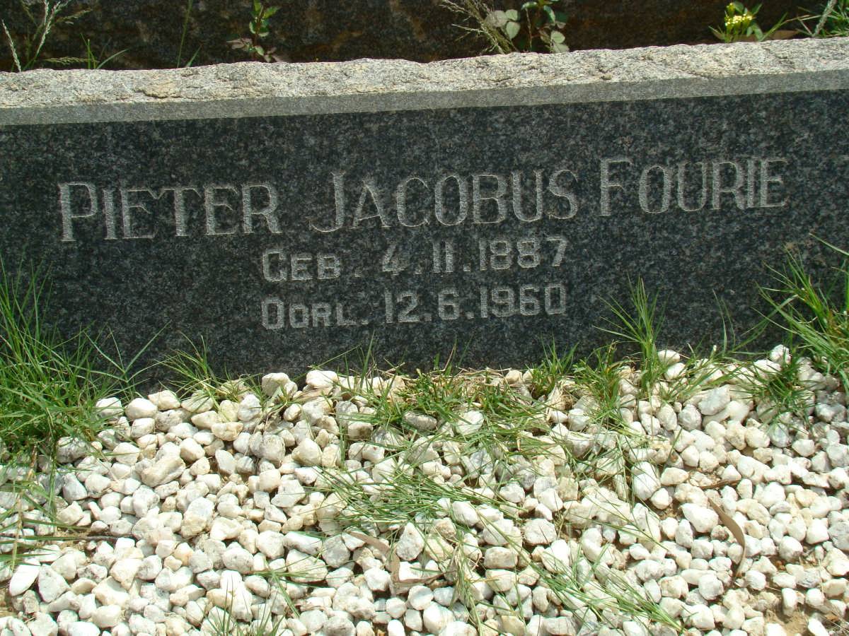 FOURIE Pieter Jacobus 1887-1960